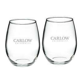 Jardine - Carlow University Celtics 21oz. 2-Piece Stemless Wine Glass Set - Multicolor