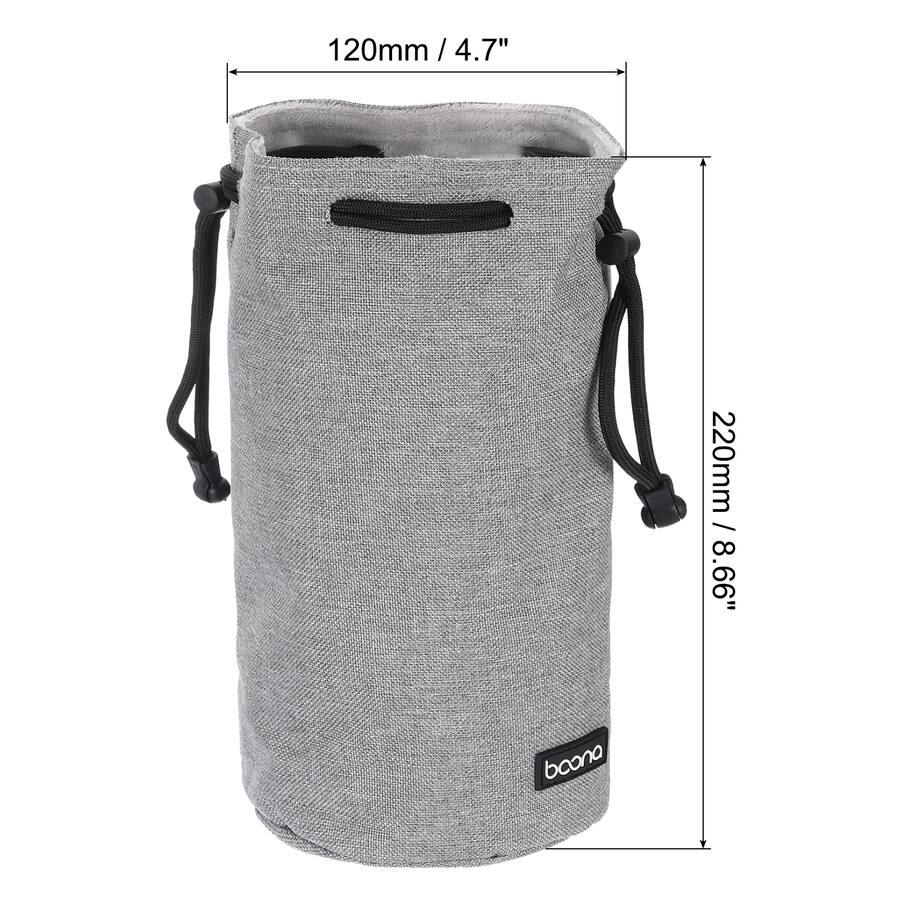 Drawstring Lens Case Unique Bargains Soft Drawstring Lens Case, with Cotton Pad 4.7
