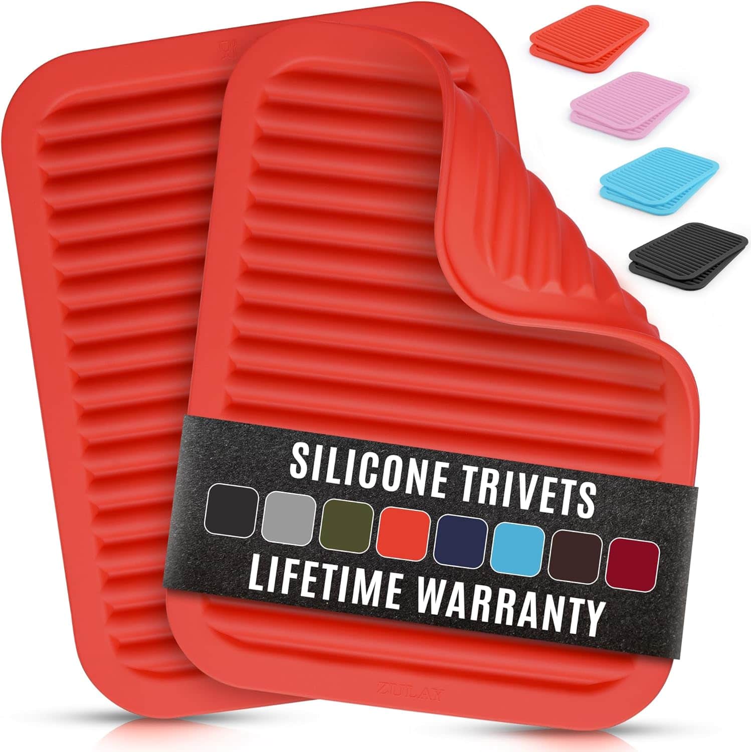 SILICONE TRIVETS  
LIFETIME WARRANTY