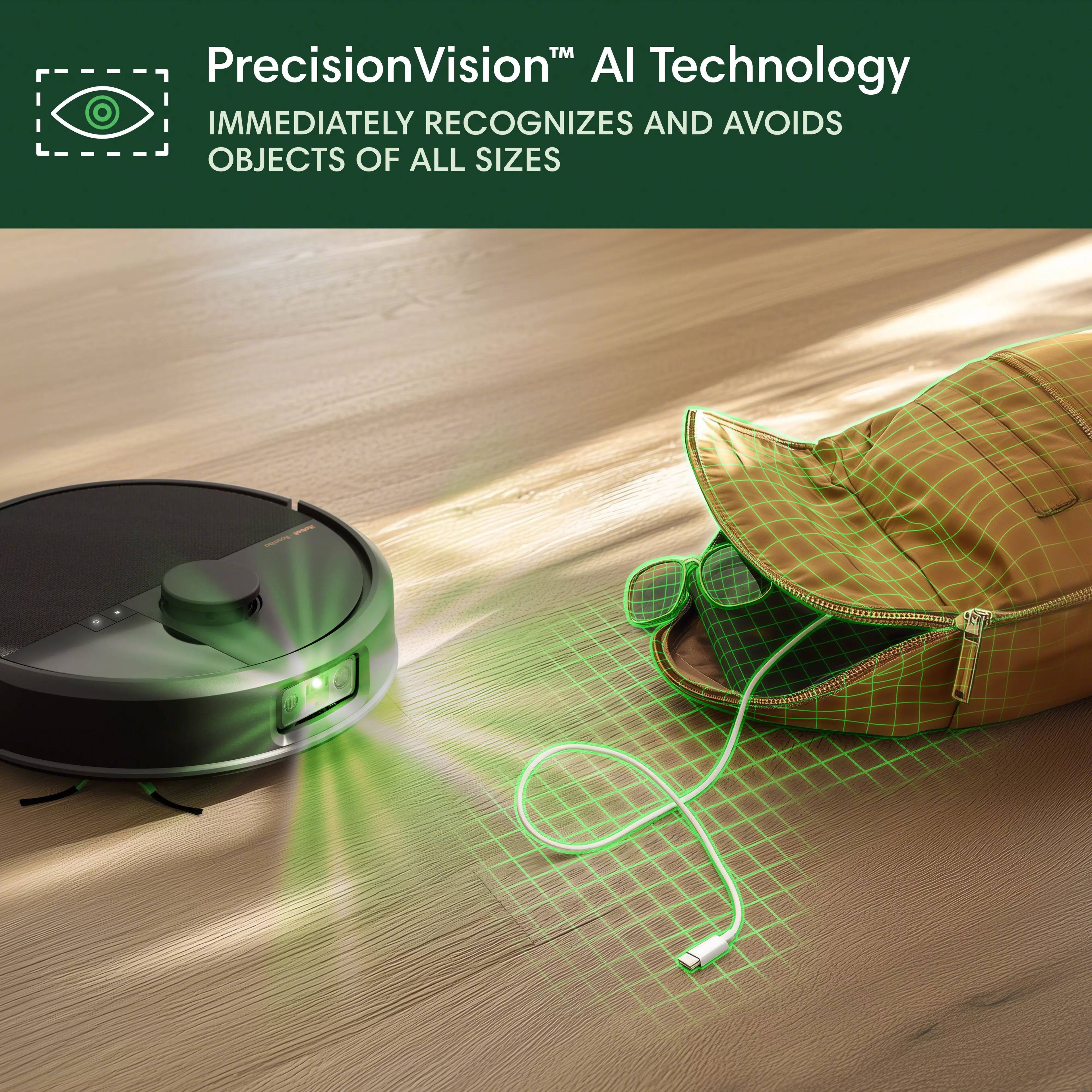 PrecisionVision AI Technology immediately recognizes and avoids objects of all sizes.