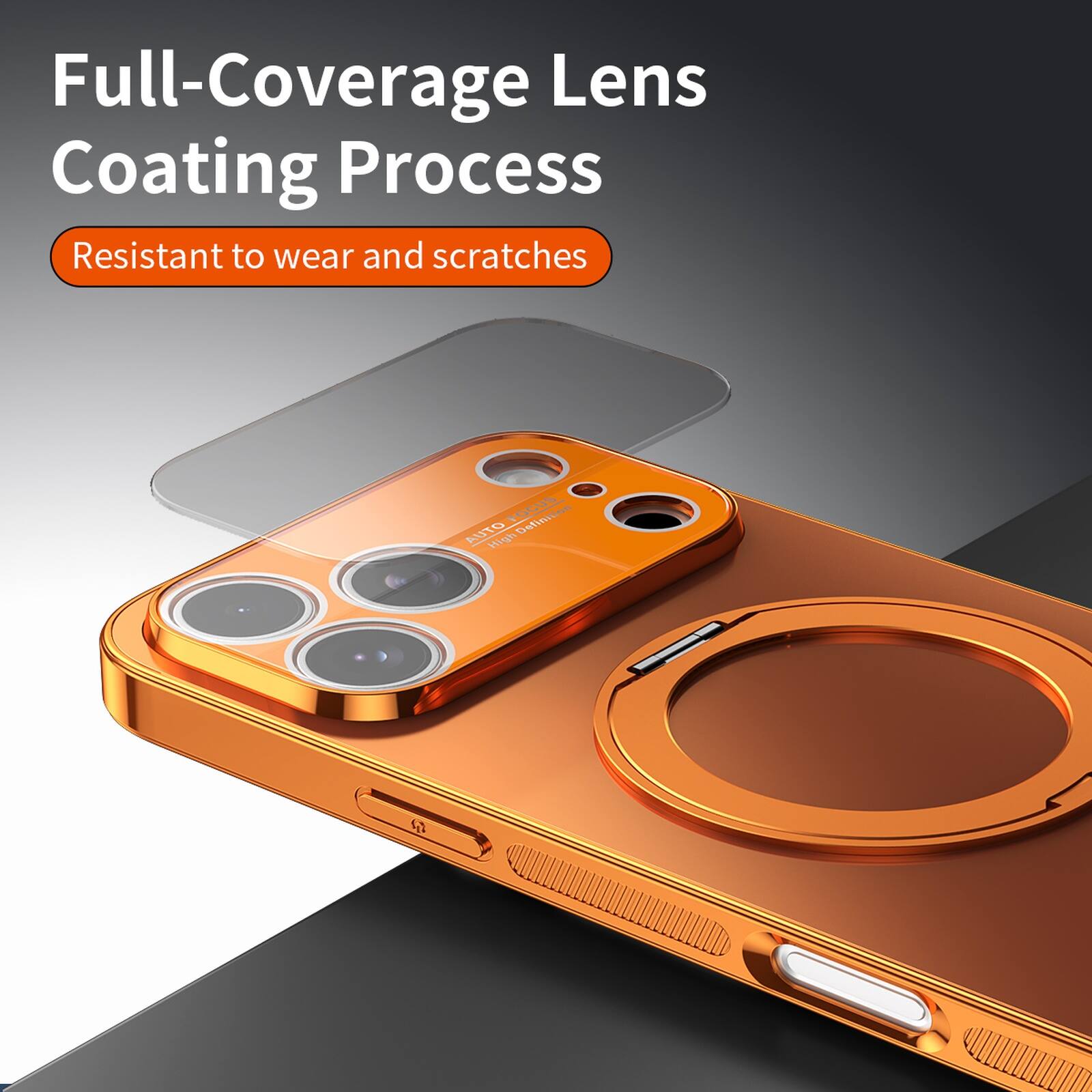 Full-Coverage Lens Coating Process  
Resistant to wear and scratches
