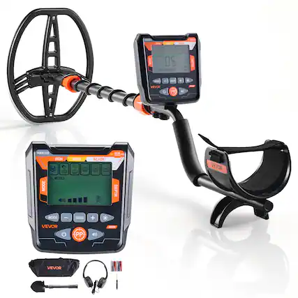 1 - MAD MV + 8 ens J0O 05 -. DEPTH HOOE SEND + VEVOR G PP el - ERROUS IRON ALL METALS MODE 1 GOLD - NON Fdis SILVER SUC DEPTH TT wi VEVOR MODE SENS + VEVOR PP - VEVOR