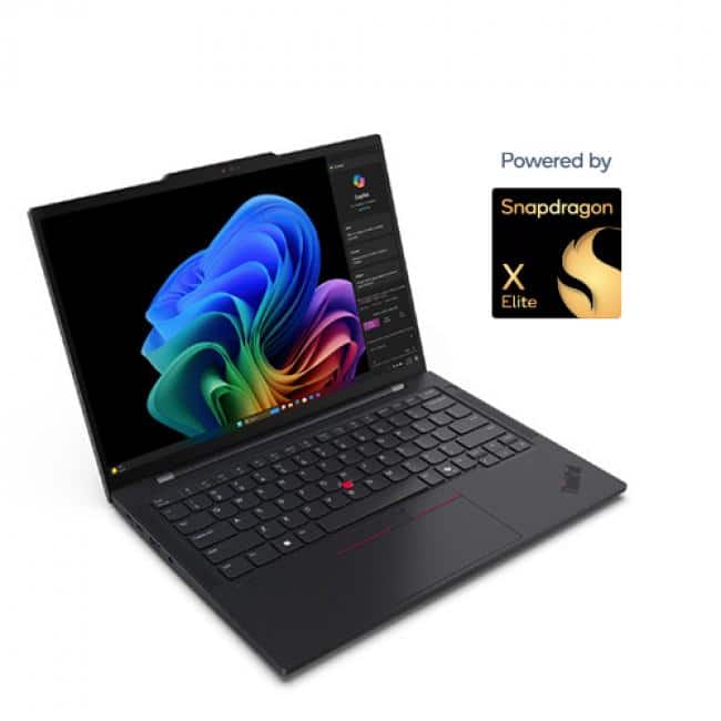 Lenovo - ThinkPad T14s Gen 6 Notebook 14" Snapdragon X Elite 32GB RAM 1TB SSD - Eclipse Black