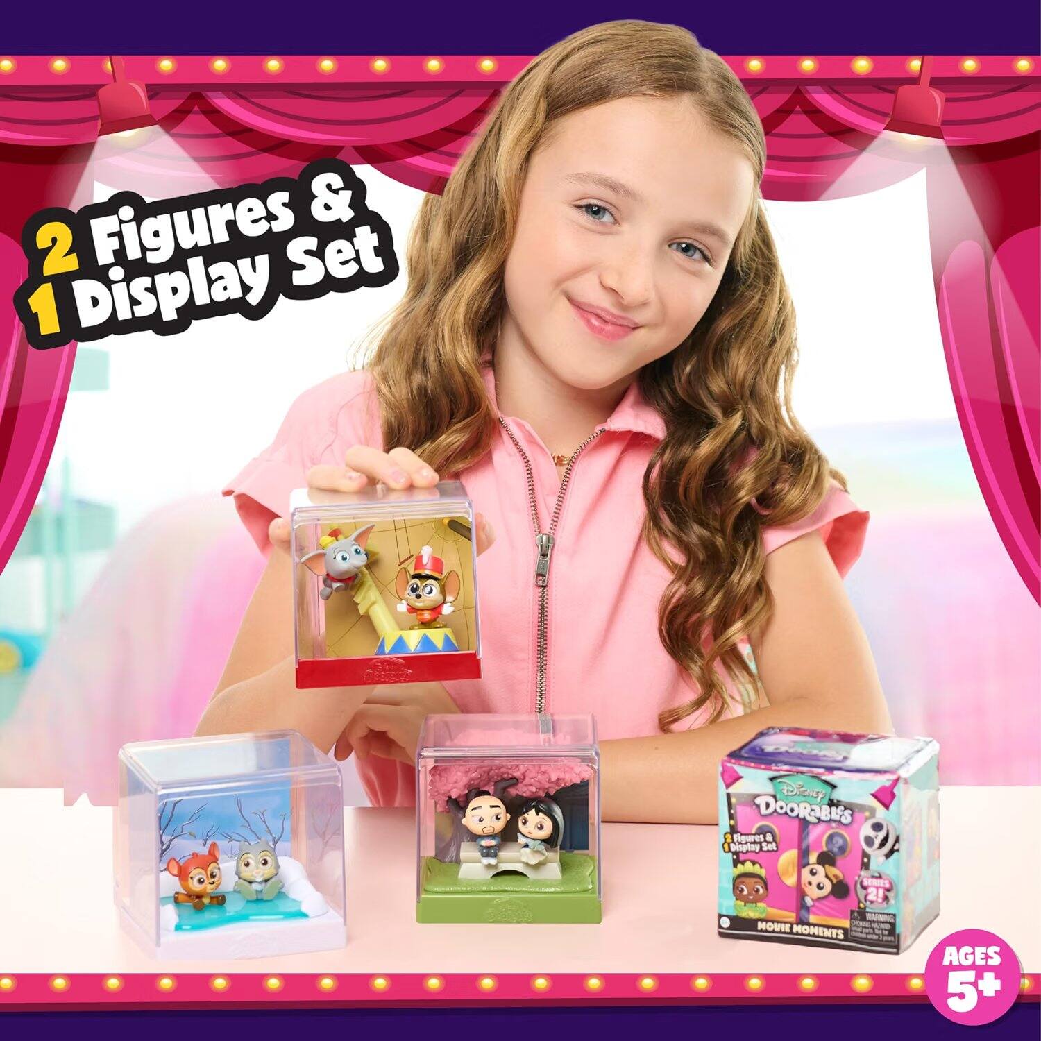 Figures & 2 Set 1 Display  
Disney DooRaBa'S Figures & Display Set  
SERIES 2!  
MOVIE MOMENTS  
AGES 5+