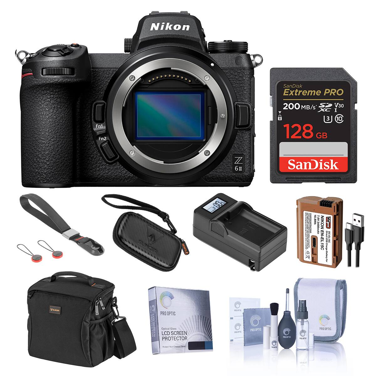 Nikon En1 Fn2 ...OYSE SanDisk Extreme PRO 200 MB/s V30 I 3 10 128 GB Z 6 SanDisk SUNGER I S '1 TAN1400m4 NIKON i SC KONEN-EL1SC - 1M PE 19 PRO OPTIC LCD SCREEN PROTECTOR ea PROOPTC - TeaTe PROSPTIC