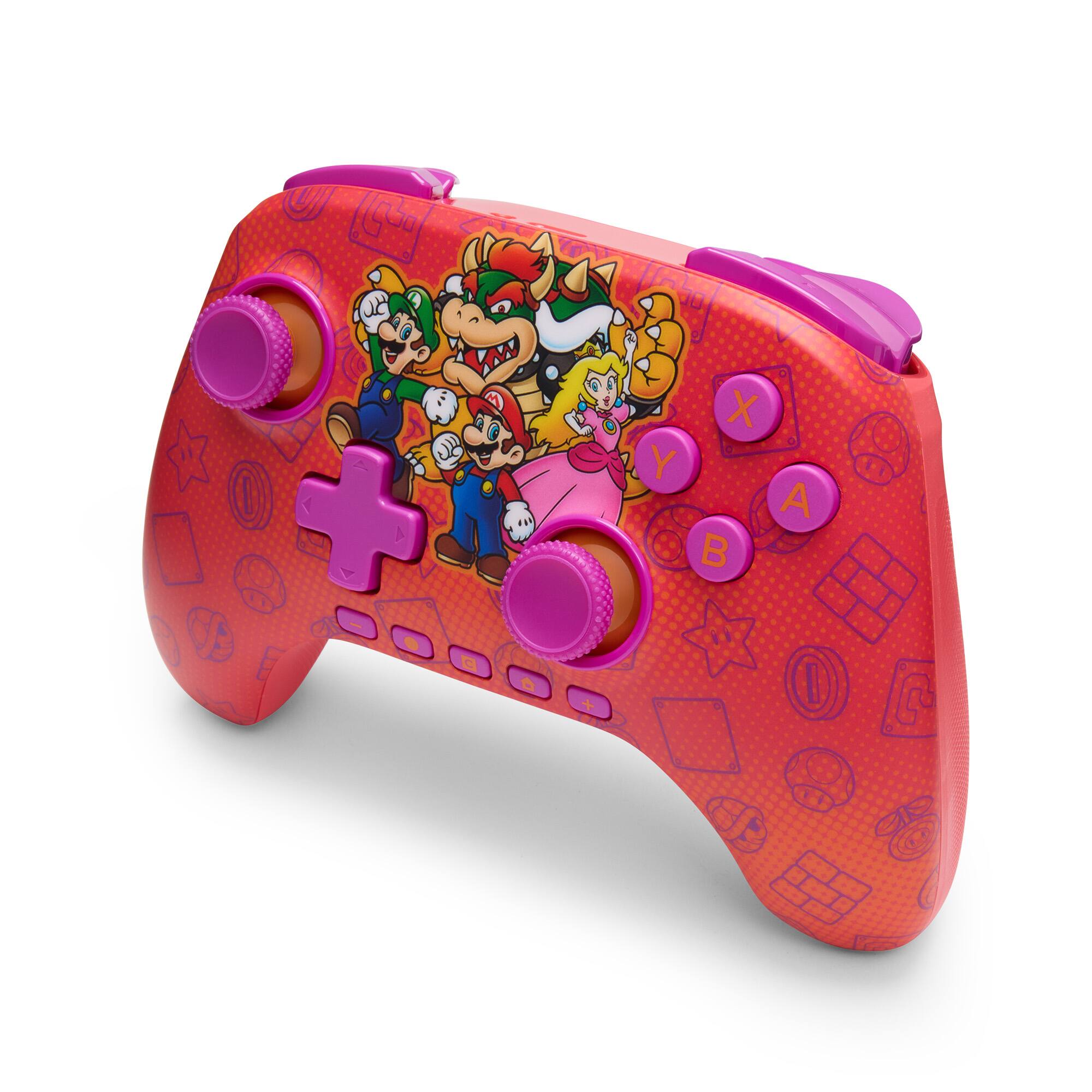 Left. PowerA - PowerA Advantage Wireless Controller for Nintendo Switch 2 - Mario and Friends - Mario and Friends.