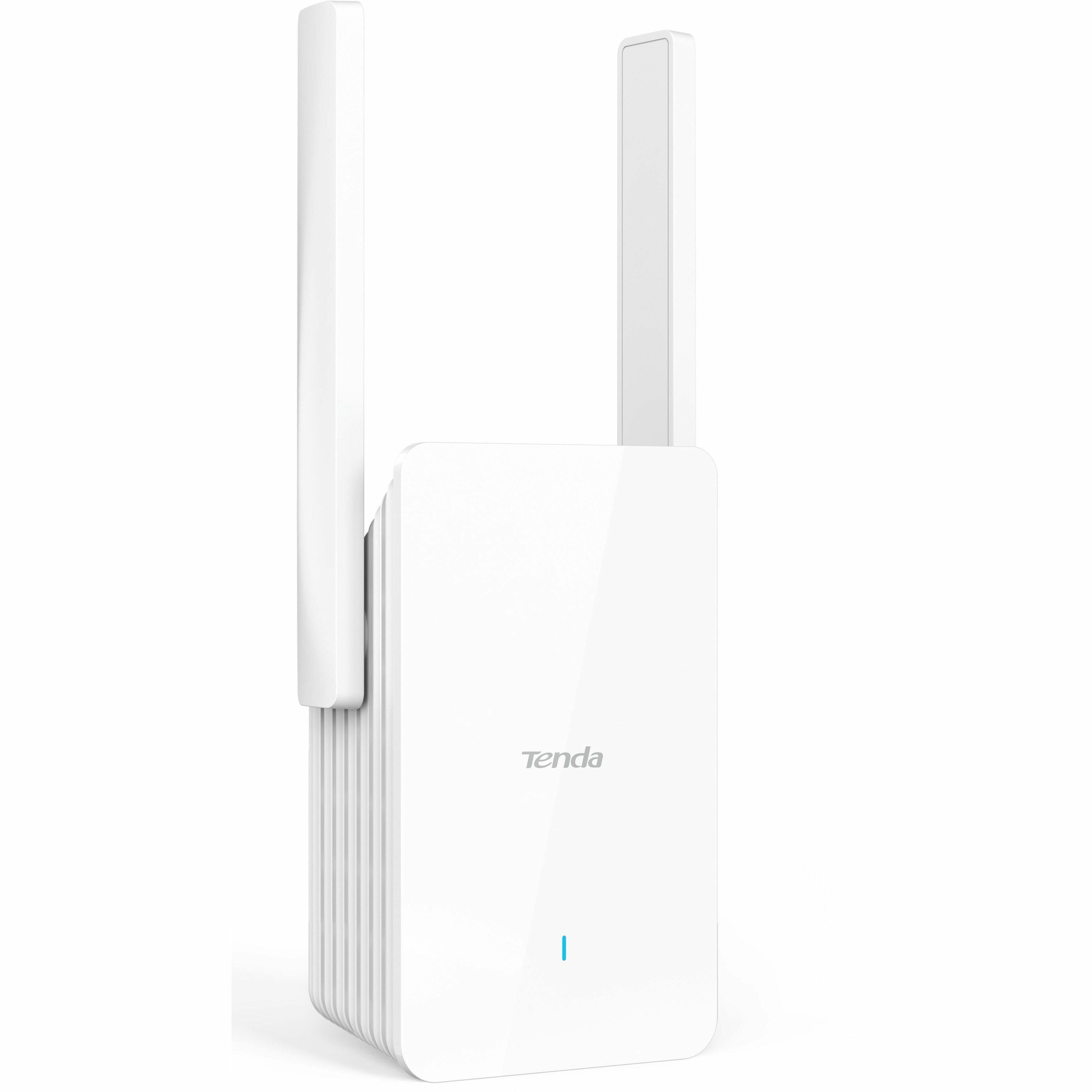 Alt View 2. Tenda - Tenda A23 Dual Band Wi-Fi 6 IEEE 802.11 a/b/g/n/ac/ax 1.47 Gbit/s Wireless Range Extender - 2.40 GHz, 5 GHz - 1 x - White.