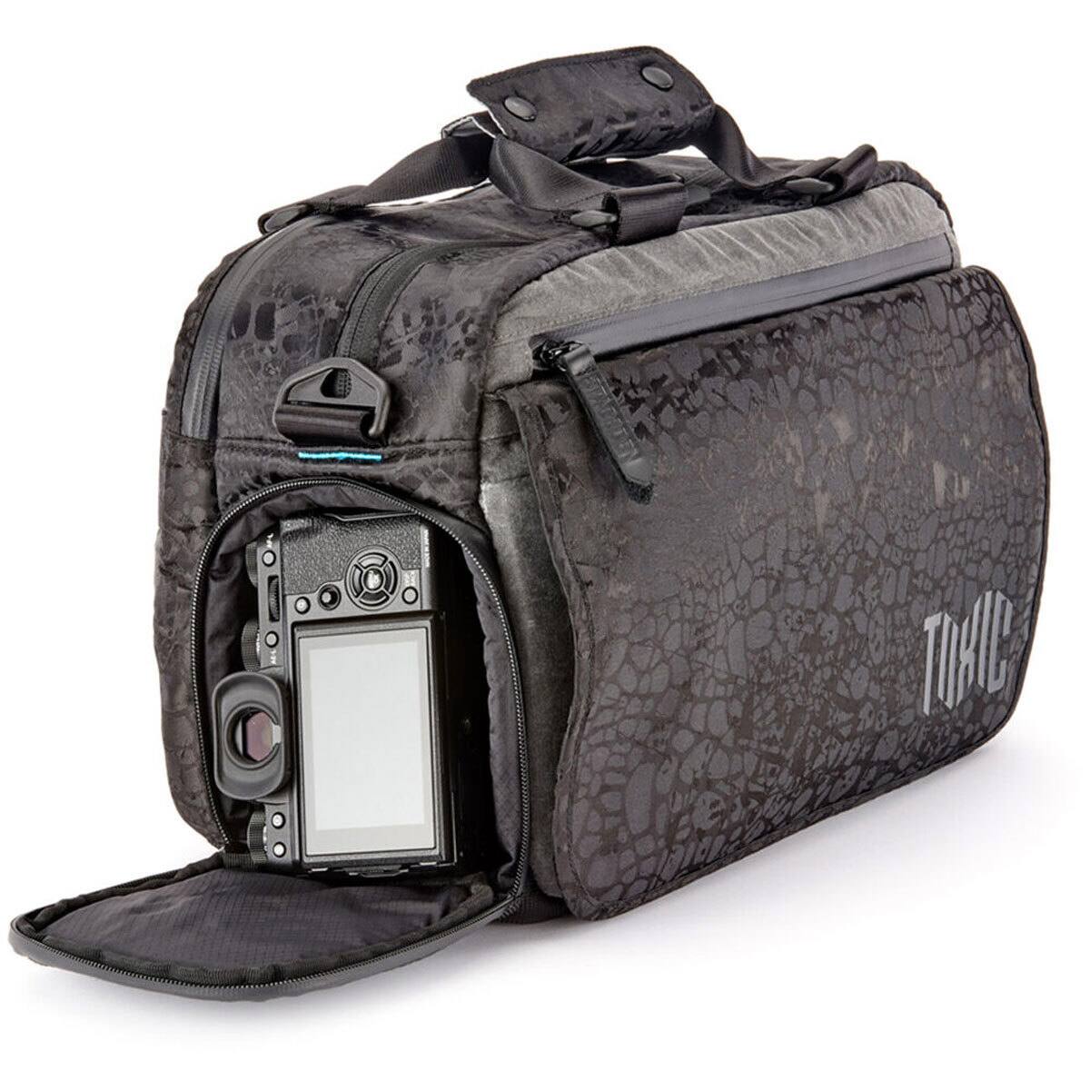 Alt View 4. 3M - 3 Legged Thing Toxic Wraith Camera Messenger/Sling Bag, Medium, Onyx Black.