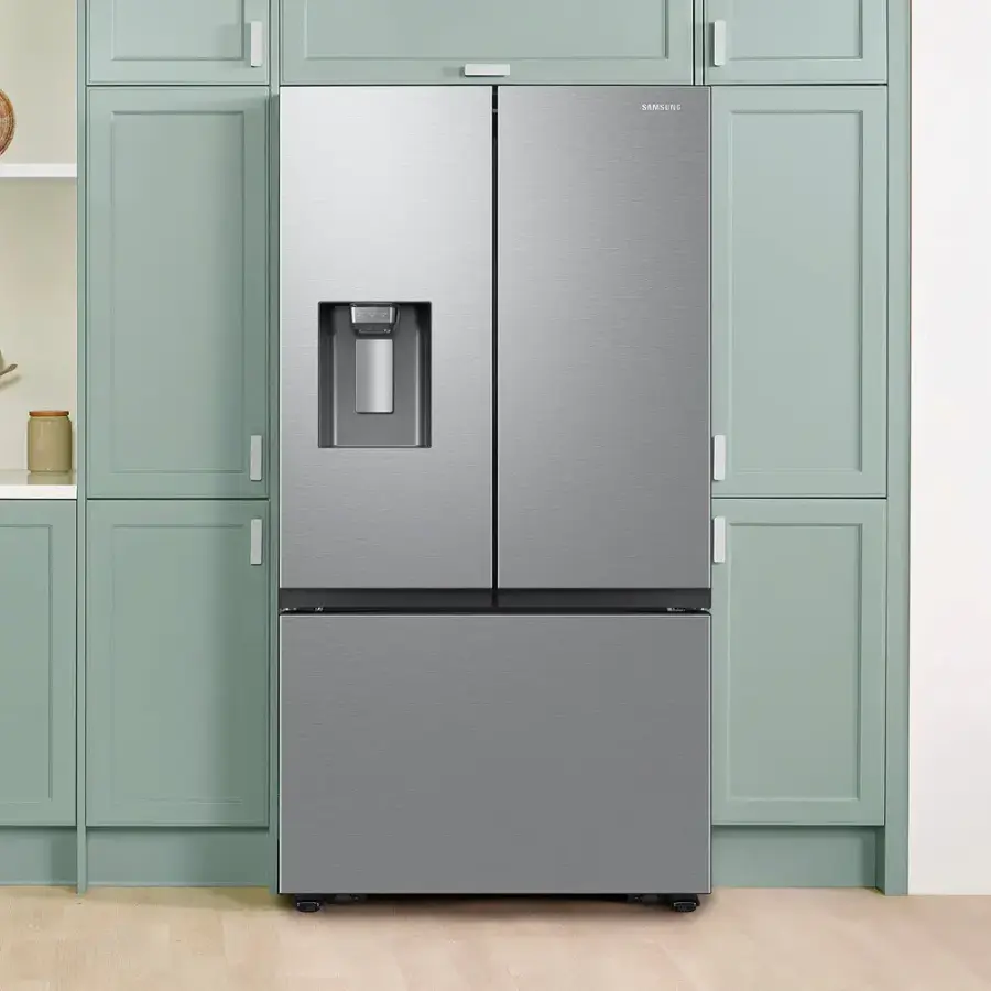 Alt View 16. Samsung - 31 cu. ft. Mega Capacity 3-Door French Door Refrigerator with External Water and Ice Dispenser - Stainless Steel.