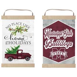 Jardine - Mississippi State Bulldogs 12" x 20" Reversible Banner Sign - White