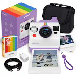 Polaroid - Now Generation 3 i-Type Instant Camera ( Film (8) + More - Purple