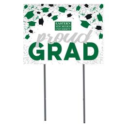 Jardine - Eastern New Mexico Greyhounds 18" x 24" Proud Grad Yard Sign - White
