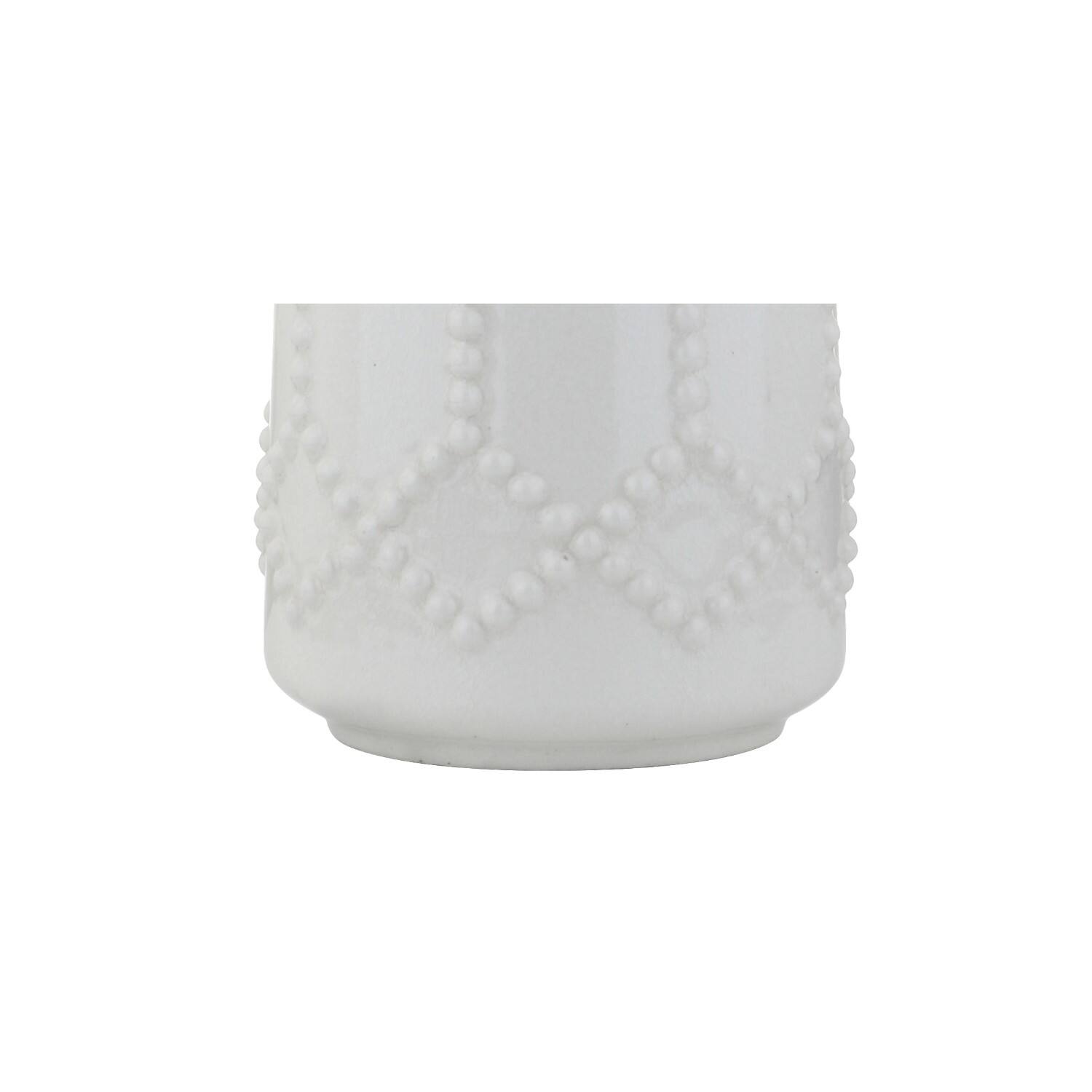 Alt View 4. Jonathan Y - Alice 26" Ceramic LED Table Lamp, Cream - Cream.