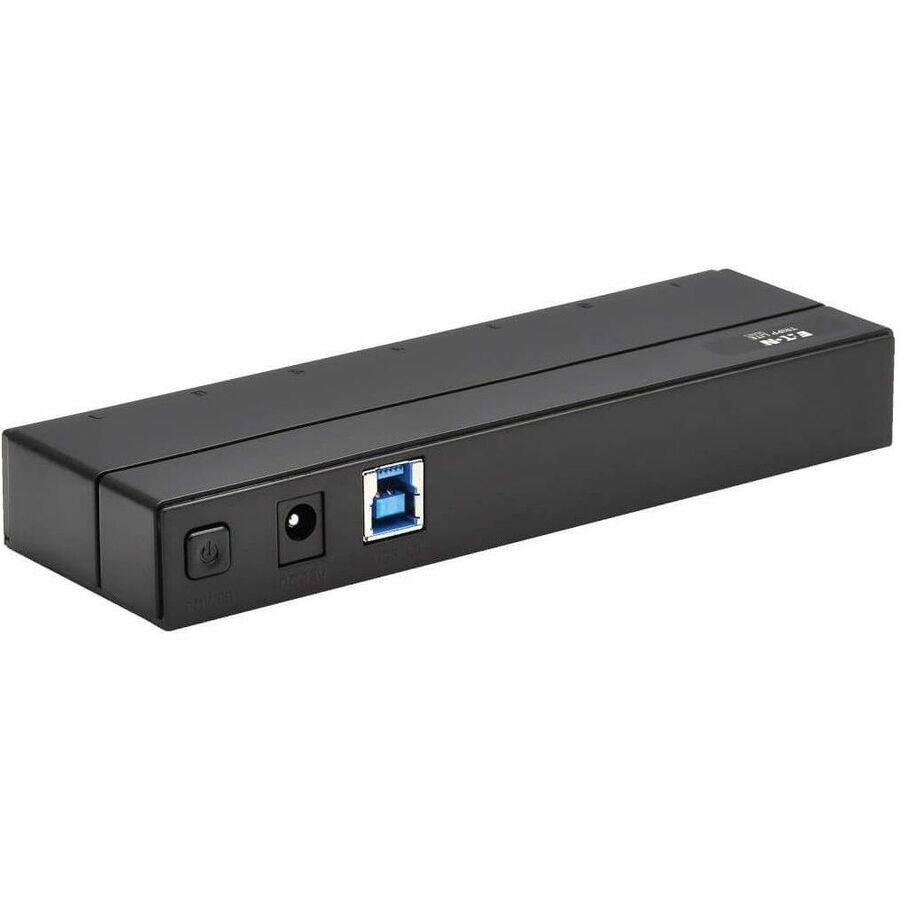 Alt View 8. Tripp Lite - Eaton Tripp Lite Series 7-Port USB-A Mini Hub - USB 3.x (5Gbps), International Plug Adapters - USB 3.2 (Gen 1) Type A - - Black.