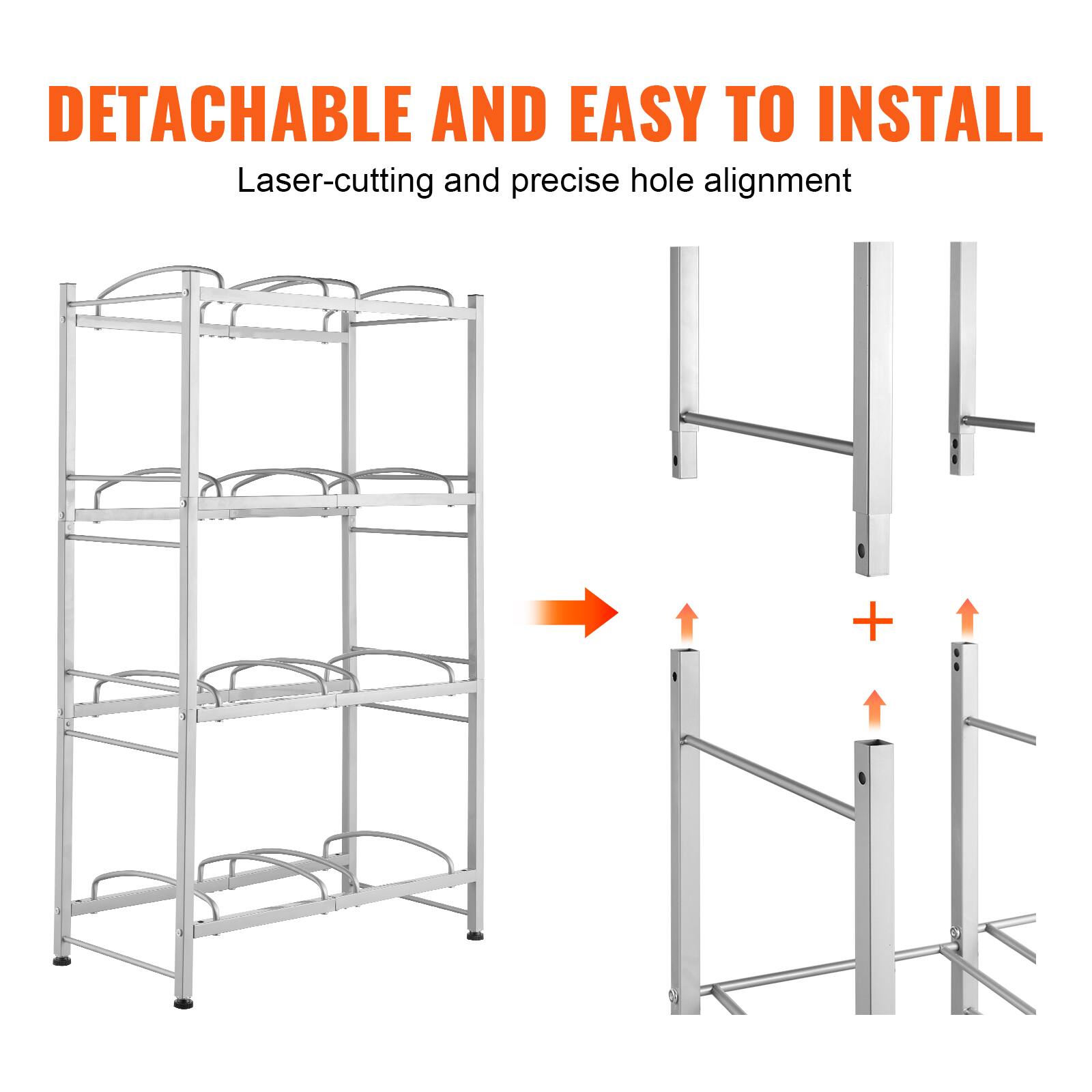 DETACHABLE AND EASY TO INSTALL  
Laser-cutting and precise hole alignment