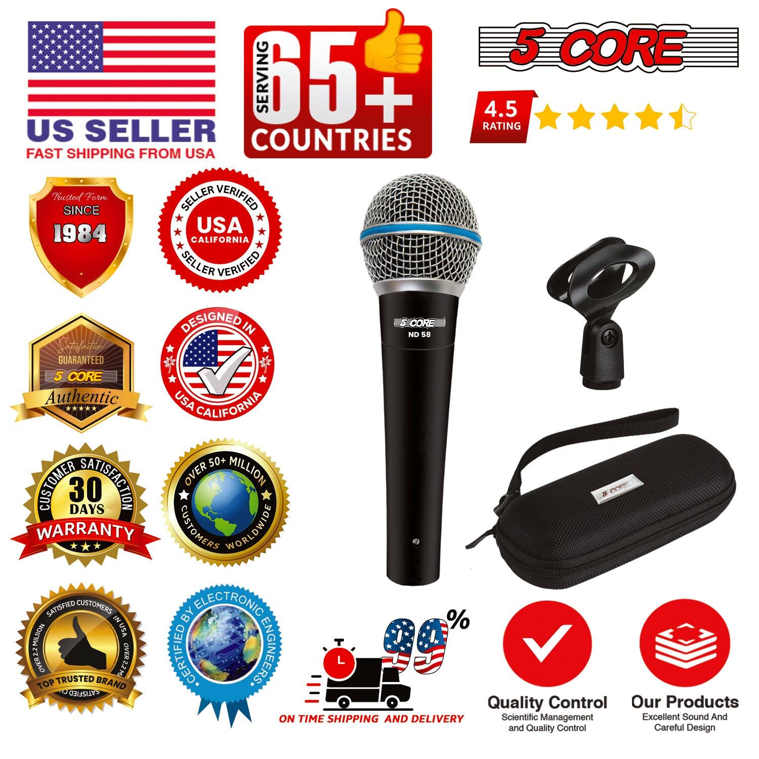 SERVING 65+ US SELLER COUNTRIES  
FAST SHIPPING FROM USA  
TRUSTED SINCE 1984  
USA CALIFORNIA SELLER VERIFIED  
DESIGNED IN USA CALIFORNIA  
5 CORE  
4.5 RATING GUARANTEED  
AUTHENTIC  
50+ CUSTOMER SATISFACTION  
30 DAYS WARRANTY  
OVER 50 MILLION CUSTOMERS WORLDWIDE  
SATISFIED CUSTOMERS  
TOP TRUSTED BRAND  
QUALITY CONTROL  
ON TIME SHIPPING AND DELIVERY  
SCIENTIFIC MANAGEMENT AND QUALITY CONTROL  
EXCELLENT SOUND AND CAREFUL DESIGN