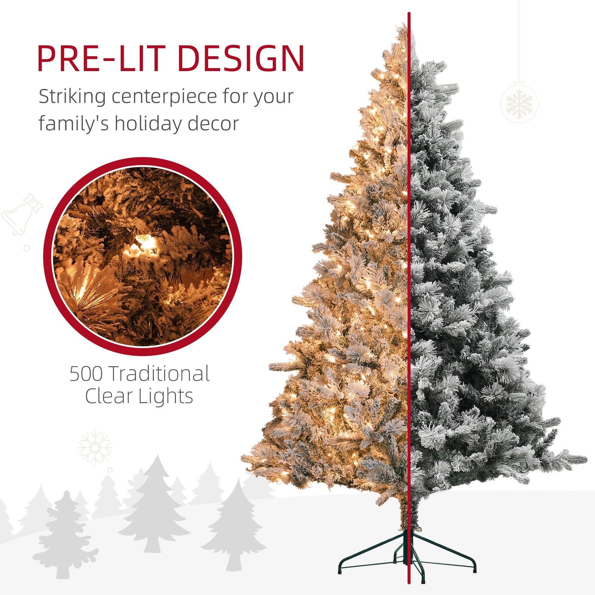 PRE-LIT DESIGN  
Striking centerpiece for your family's holiday decor  

500 Traditional Clear Lights