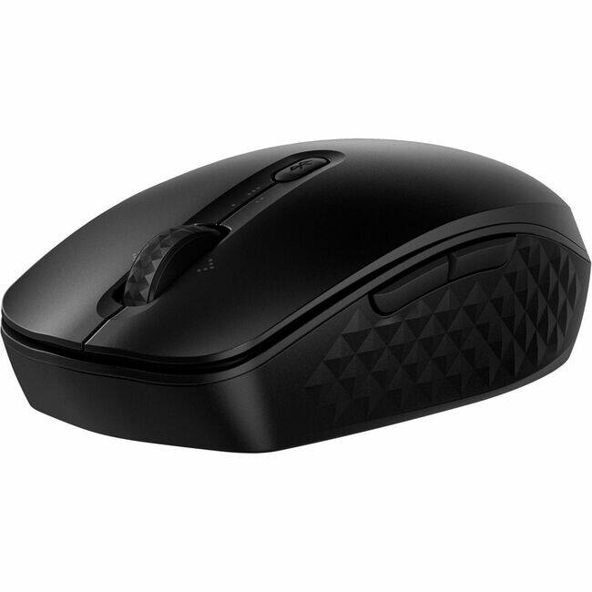 Front. HP - HP 425 Mouse - Wireless - Bluetooth - Black - 4000 dpi - Tilt Wheel - 7 Button(s) - 6 Programmable Button(s) - 1 x AA - Black.