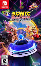 "Sonic Racing Cross-Worlds Nintendo Switch. ESRB Rating: Everyone (E) Sega."