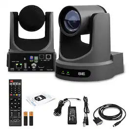 PTZOptics - Move SE PTZ Camera with 30x Optical Zoom (PT30X-SE-GY-G3) - Gray