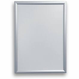 Deflecto - Wall Mount Snap Frame 19.13 x 25.25 Size Holds 18 24 Front Loading Anti glare Aluminum Plastic Silver