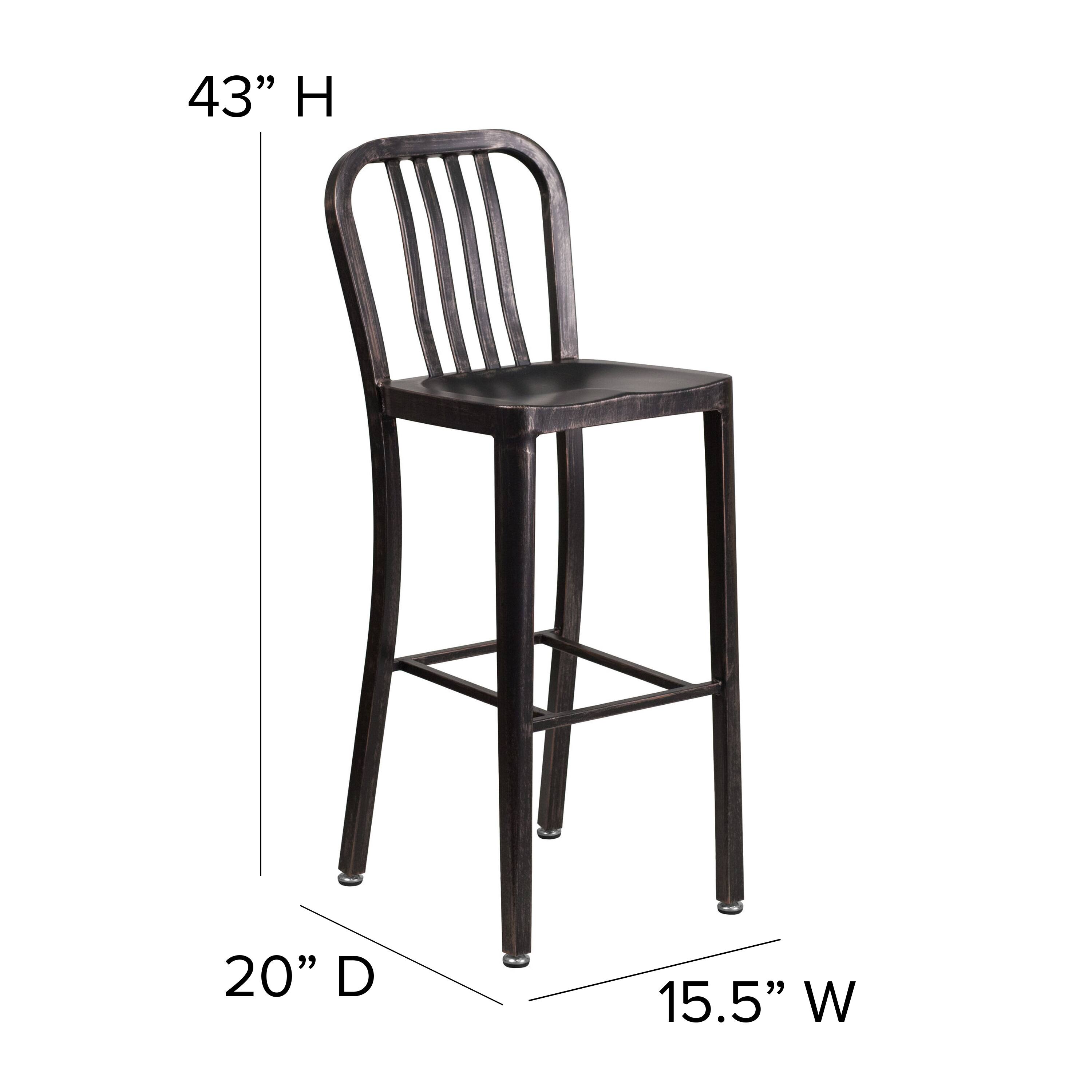 43" H  
20" D  
15.5" W