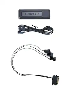 Lian Li - UNI Fan SL Wireless & Strimer Wireless Controller with PWM SATA Cable - Black