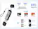 USB-A USB-C
Read 2 Cards Simultaneously
OTG Supported
MicroSD
- 16GB
- 64GB
- 8GB
SD
- 128GB
- 32GB
RS-MMC
- 256MB
- 512MB
MMC Micro