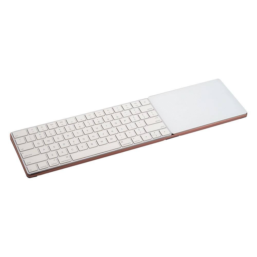 Angle. Fotodiox - CraftMaster Union Tray for Apple Magic Keyboard and Apple Magic Trackpad 2 - Rose Gold - Rose Gold.