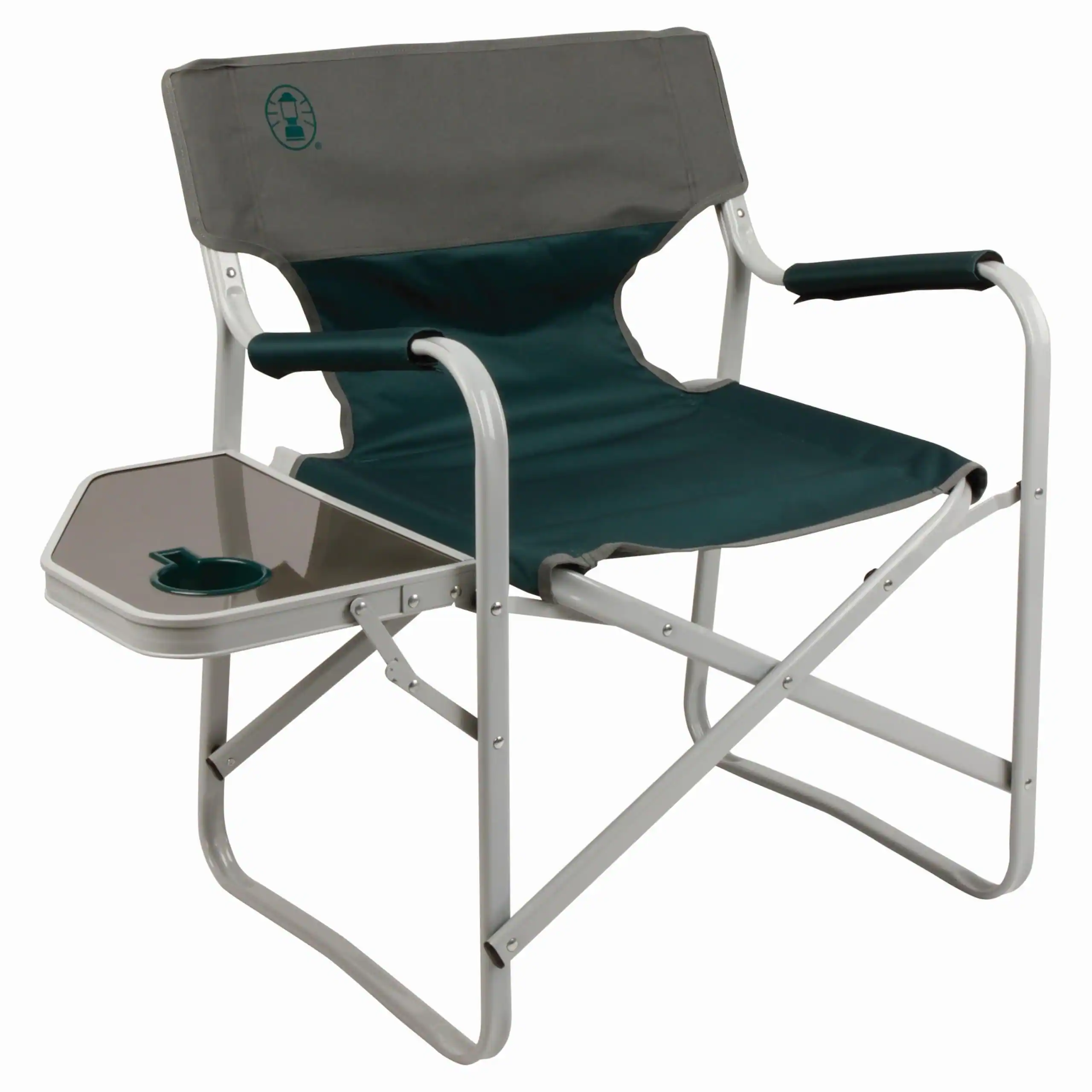 JETRANSPORT - Outpost Elite Folding Camping Chair With Side Table & Cup Holder Weather-resistant Portable Arm Rests - Default