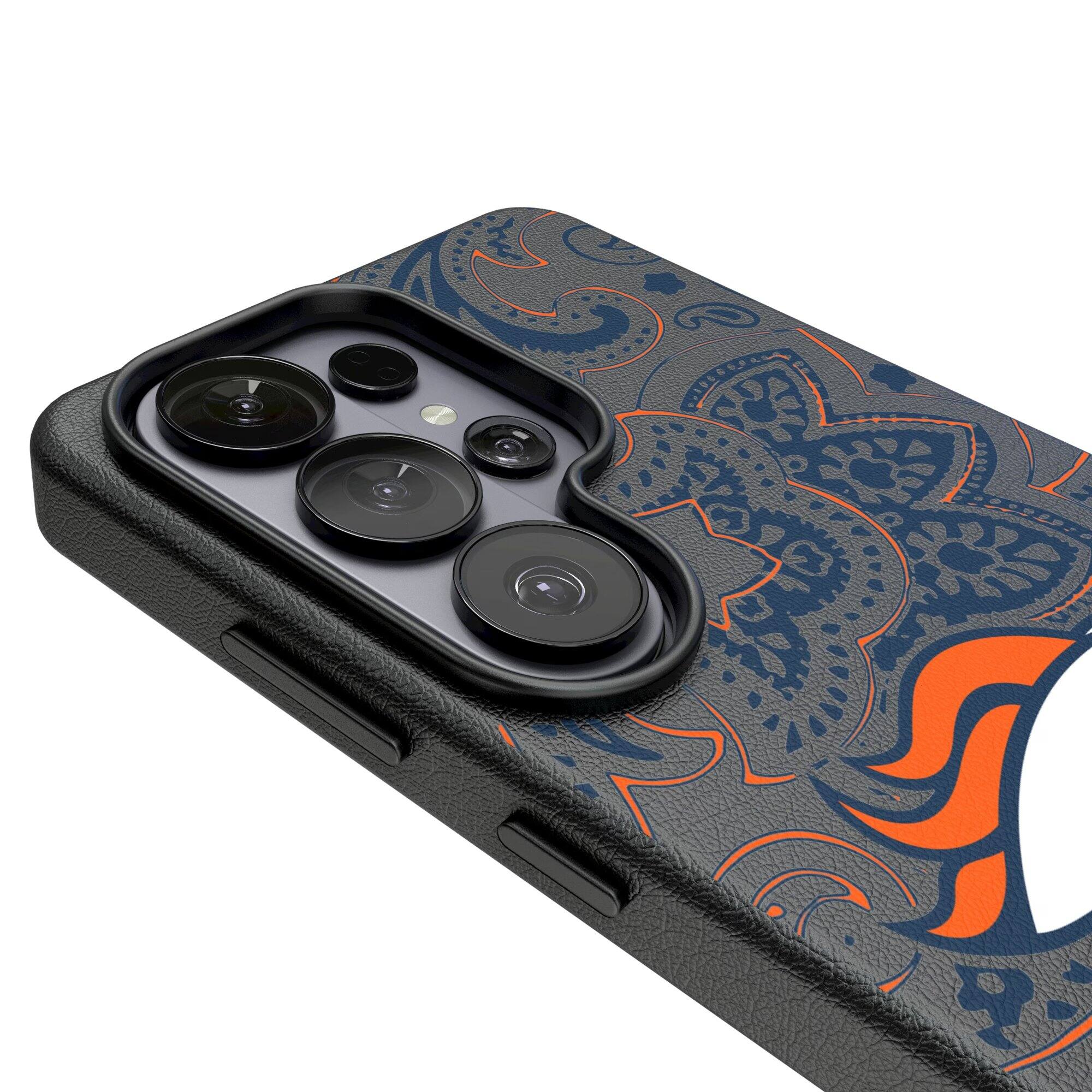 Alt View 2. Keyscaper - Paisley Galaxy Magnetic Bump Case - S26 - Black.