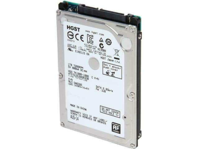 Western Digital - Travelstar 7K1000 1TB,Internal,7200 RPM, 2.5 inch... HTE721010A9