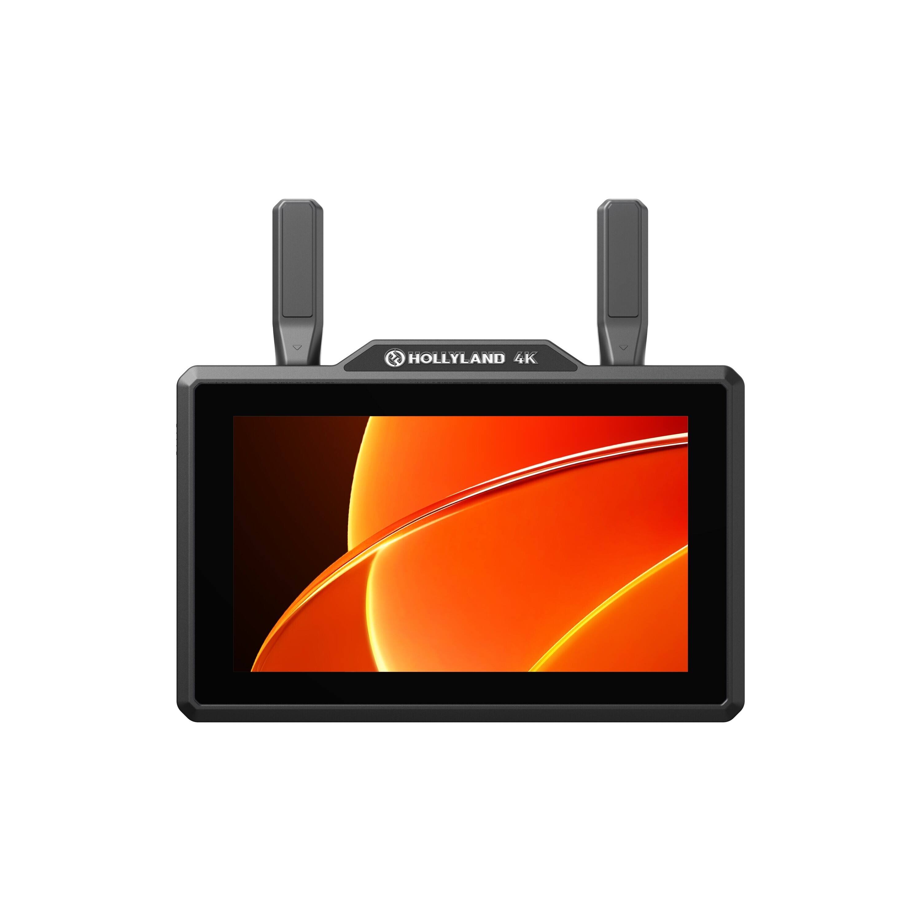 Front. HOLLYLAND - Hollyland Pyro 5 4K All-In-One 5.5 Inch Wireless Transceiving Monitor.