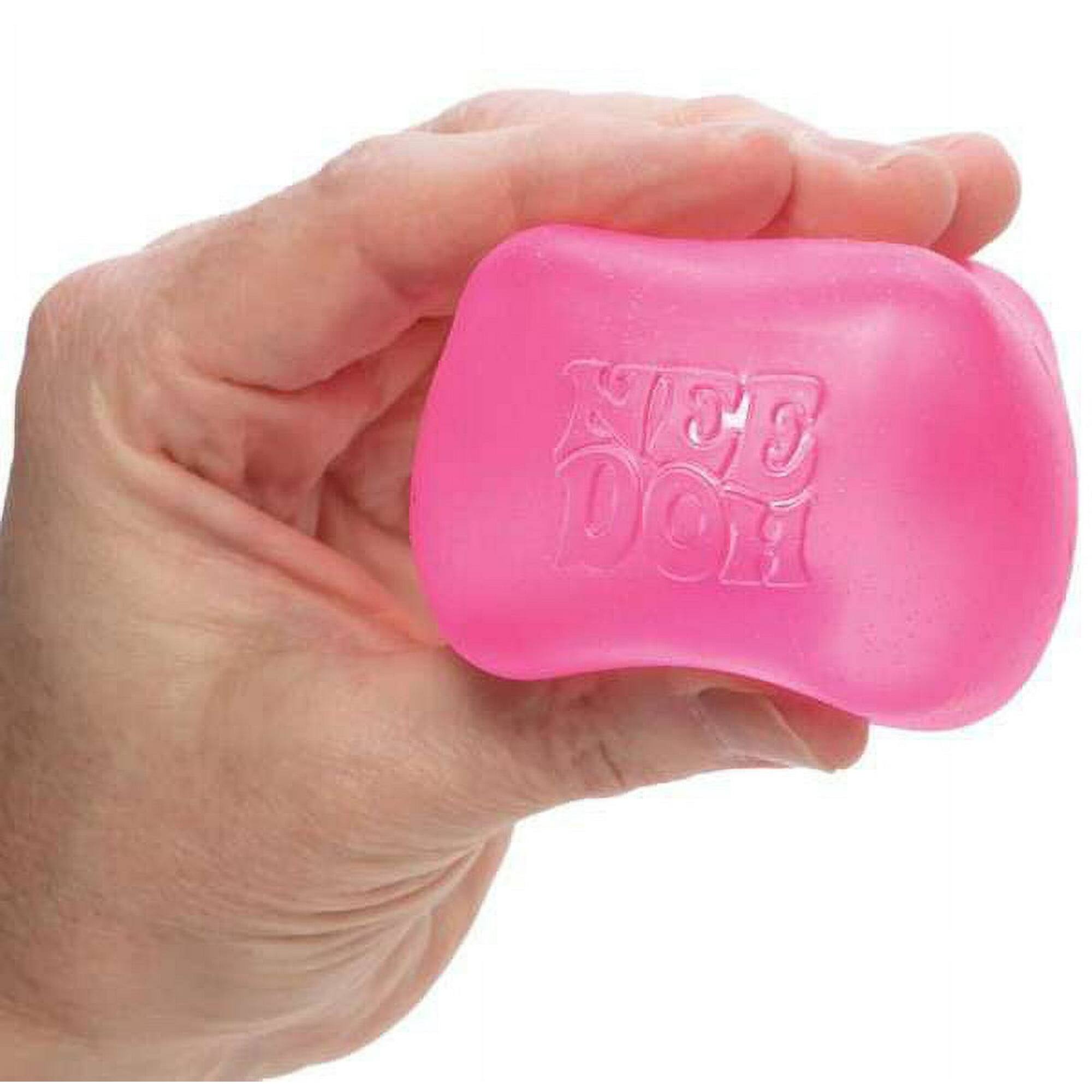 Angle. Schylling - Schylling NeeDoh Nice Cube Squish Toy, Pink, Super Solid Squish, Ages 3+, 1 Count - Multicolor.