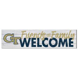 Jardine - Georgia Tech Yellow Jackets 10'' x 40'' Friends & Family Welcome Sign - Multicolor