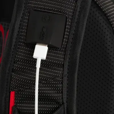 SwissGear - Commander USB ScanSmart Laptop Backpack - Dotted Black
