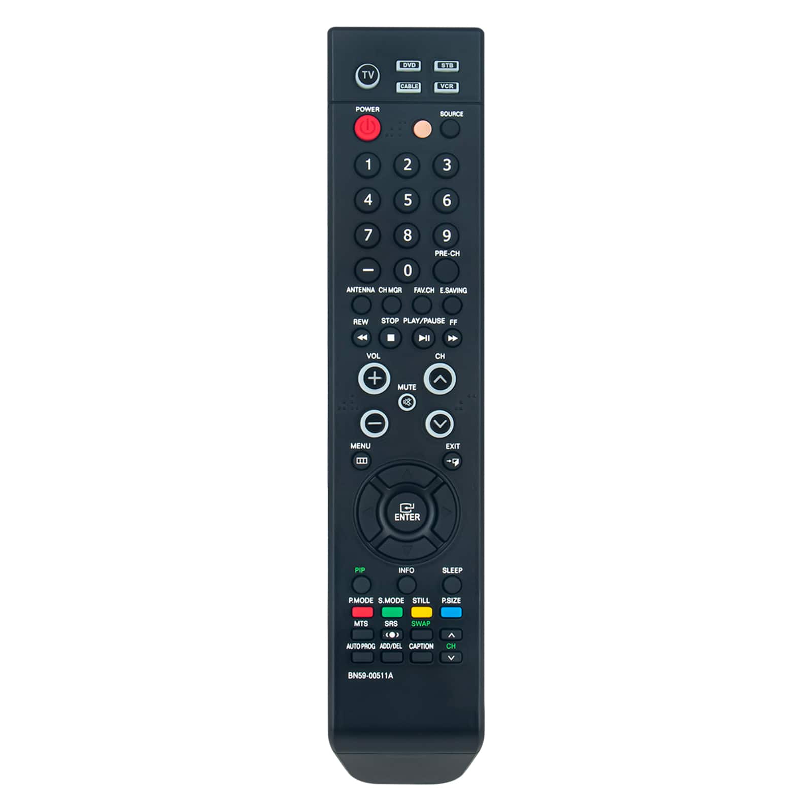 VINABTY - New BN59-00511A Replaced Remote Fits for Samsung TV LN-S2651D LN-S2652D LN-S4092D LN-S3251D LN-S3252D LN-S4051D - Black