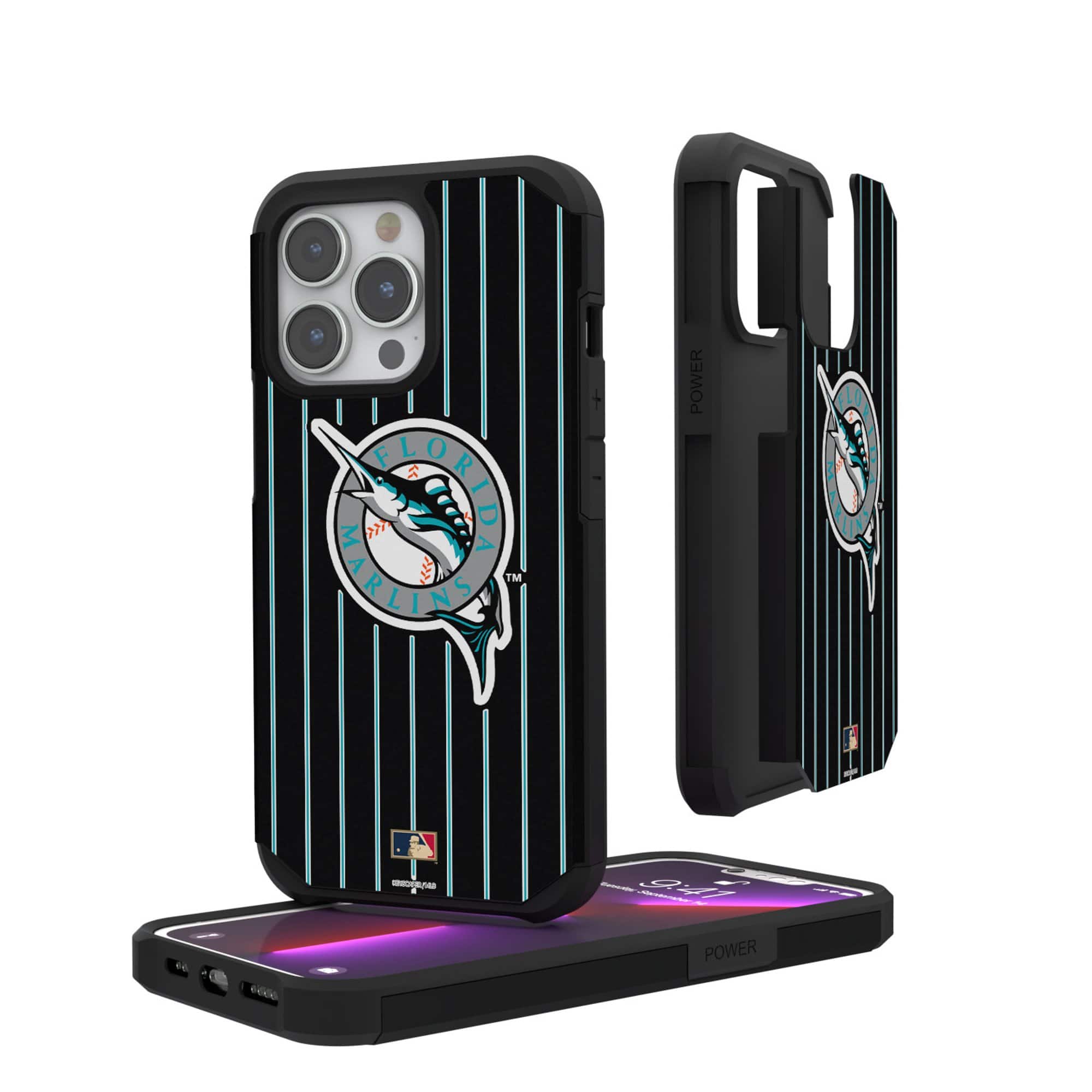 Keyscaper - MLB - Miami Marlins iPhone Pinstripe Cooperstown Design Rugged Case - 12 mini/13 mini - Multicolor price history on PriceWatchPro