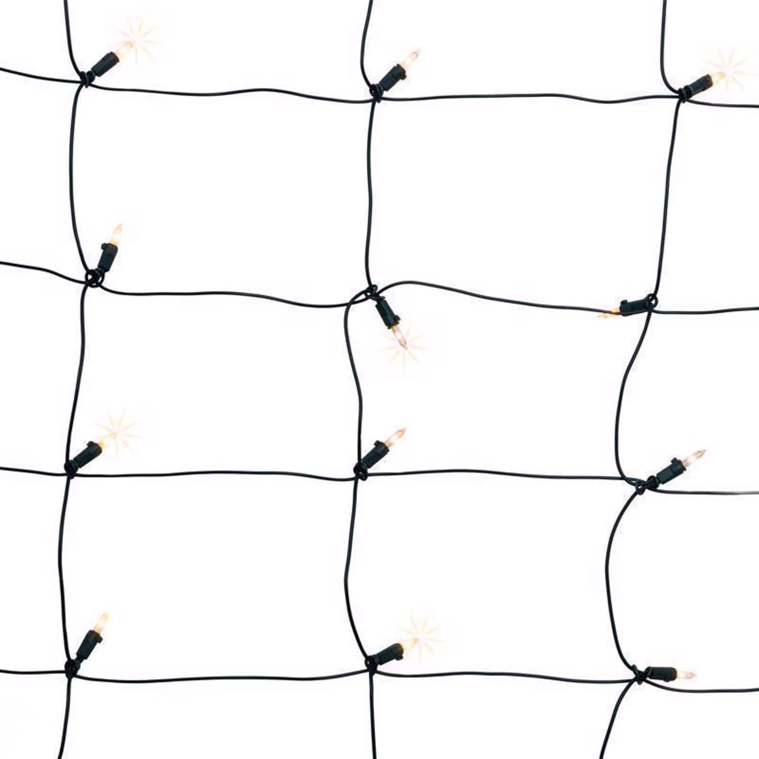 Celebrations - Classic LED T5 Warm White 100 ct Net Christmas Lights 4 ft.