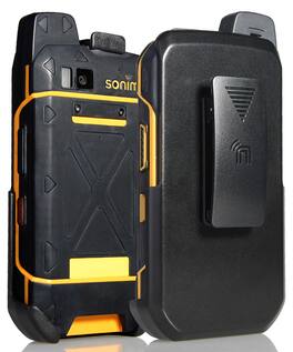 Nakedcellphone - Holster Case for Sonim XP7 Phone (XP7700) - Ratchet Belt Clip - Black