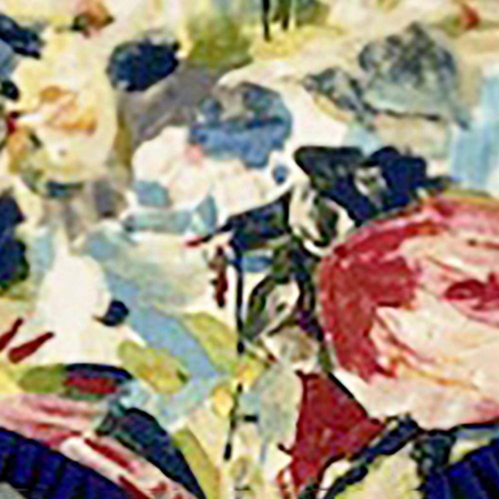 Left. RLF Home - RLF Home Martella Ruffled Provance 3" Rod Pocket Valance 50" x 16" Multicolor - Multi.