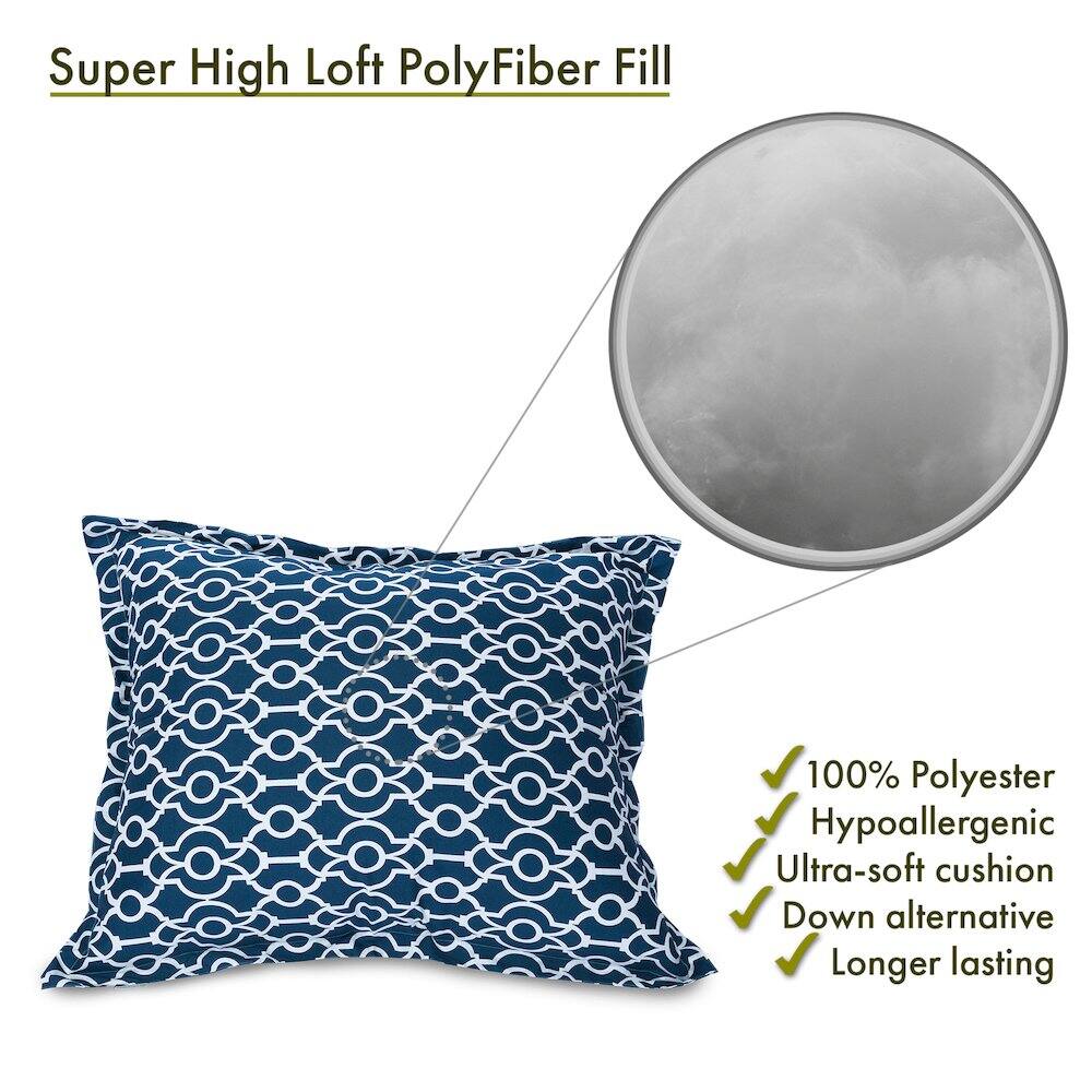 Super High Loft PolyFiber Fill

- 100% Polyester
- Hypoallergenic
- Ultra-soft cushion
- Down alternative
- Longer lasting