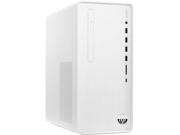 Angle. HP - HP 2024 Pavilion TP01 Business Desktop 12-Core 12th Gen Intel i7-12700 NVIDIA GTX 1660 Super 48GB DDR4 1TB SSD+2TB HDD - Snow white.