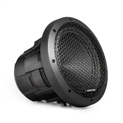 Front. Alpine - Alpine HDZ-W10 10" Subwoofer | 800W RMS, Dual 4-Ohm Coils, Grille incl. - Black/Gray.