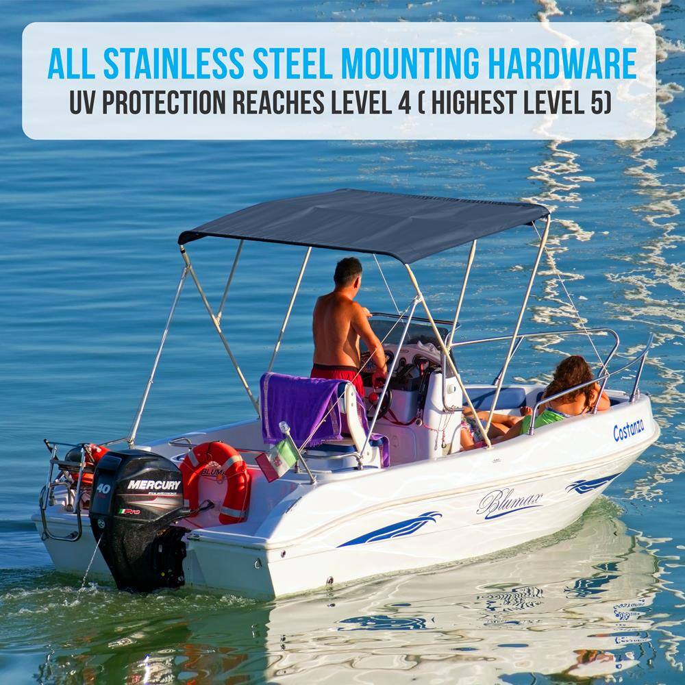 ALL STAINLESS STEEL MOUNTING HARDWARE  
UV PROTECTION REACHES LEVEL 4 (HIGHEST LEVEL 5)