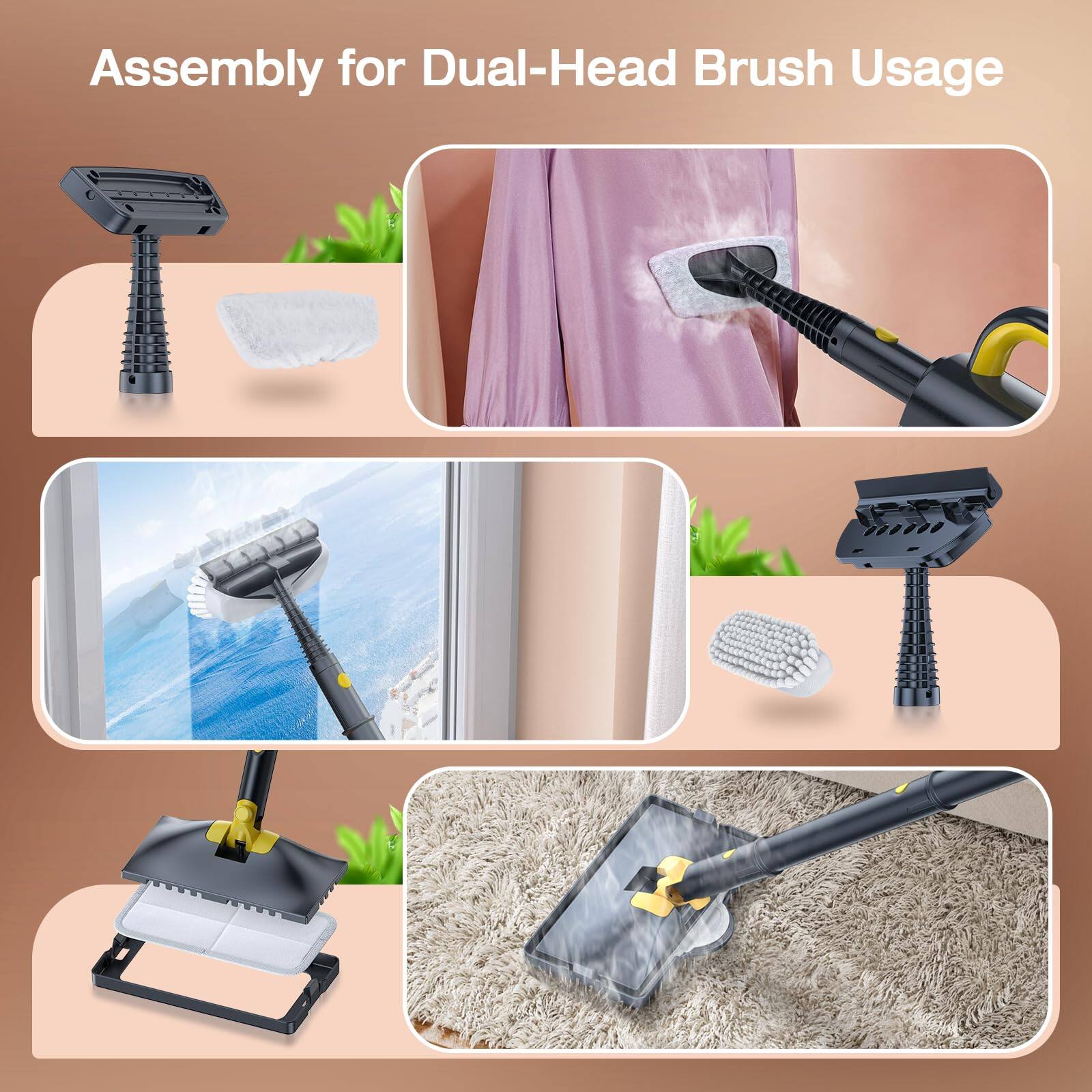 Assembly for Dual-Head Brush Usage