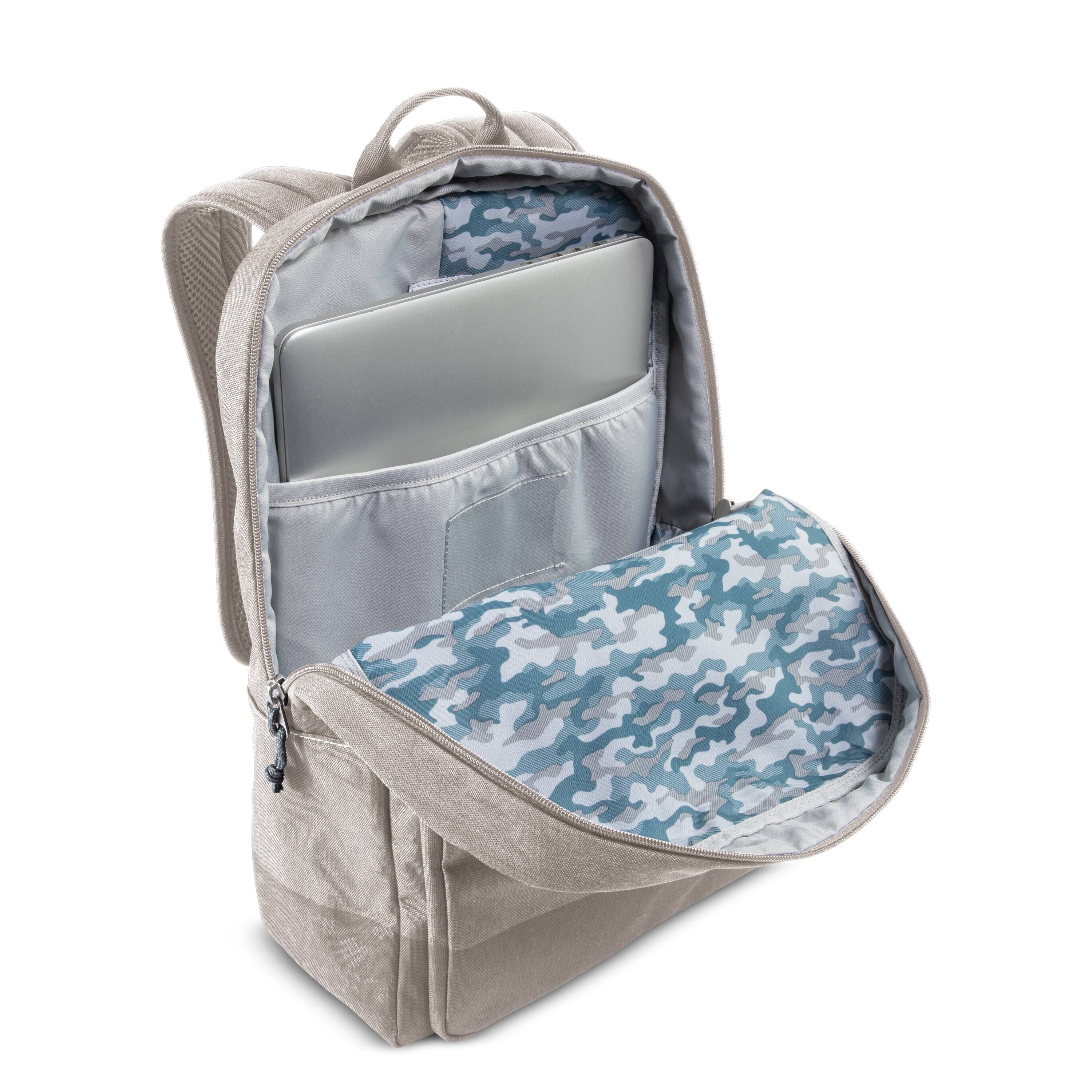 Left. Skyway - Rainier Softside 16L Simple Backpack, Zion Gray - Zion Gray.