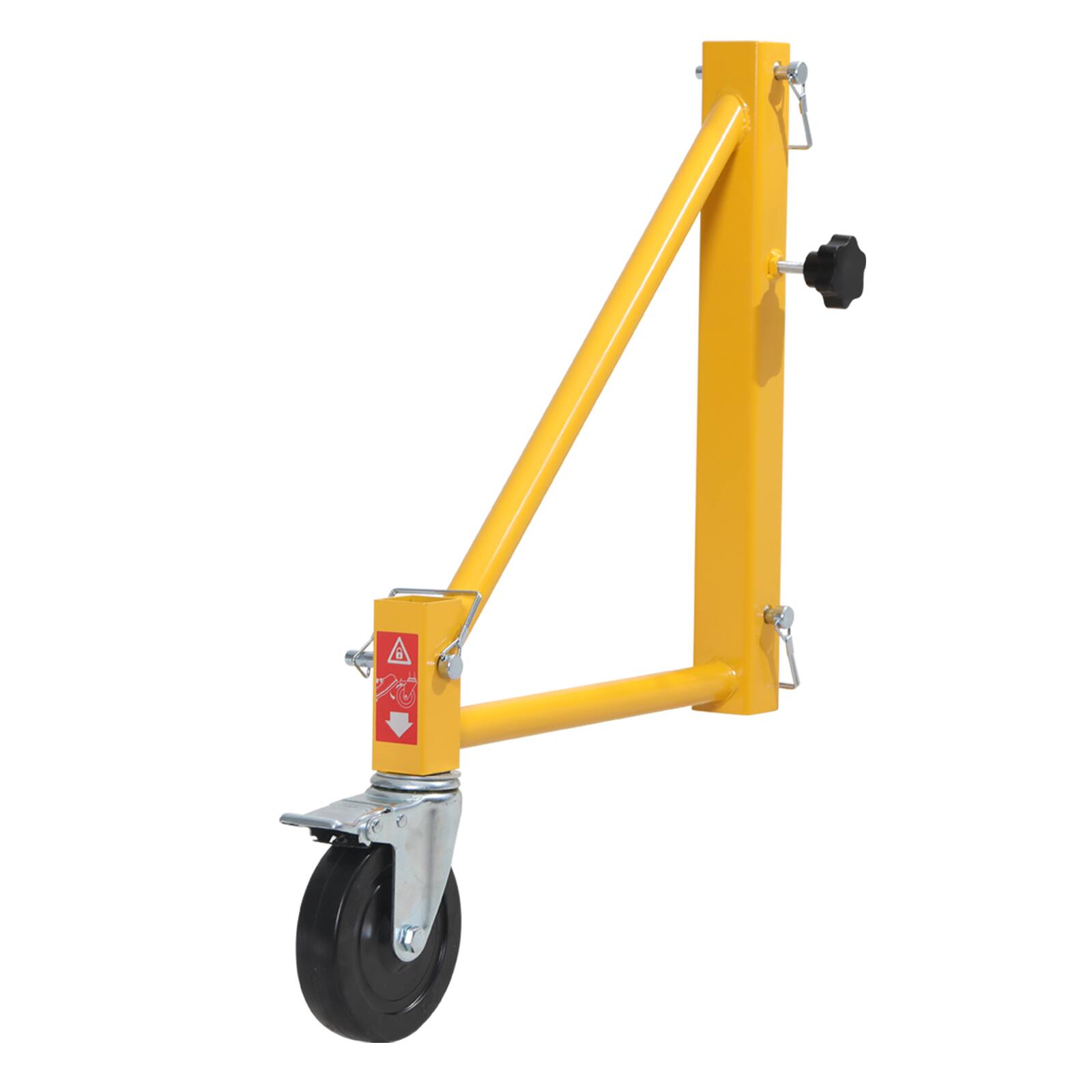 Alt View 5. VEVOR - 4-Pack Scaffold Outriggers, 1000 lbs Total Load Capacity Baker-Style Scaffolding Accessory with Swivel Casters - Yellow.