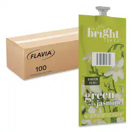 Flavia - 0.07 oz. Pouch The Bright Tea Co. Freshpack - Green with Jasmine (100/Carton)