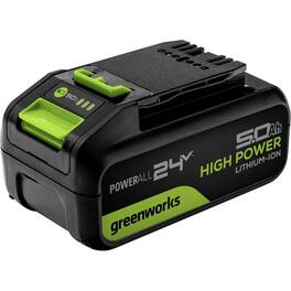 Greenworks - 24V 5.0AH Lithium-Ion Battery, LB24A050, Black